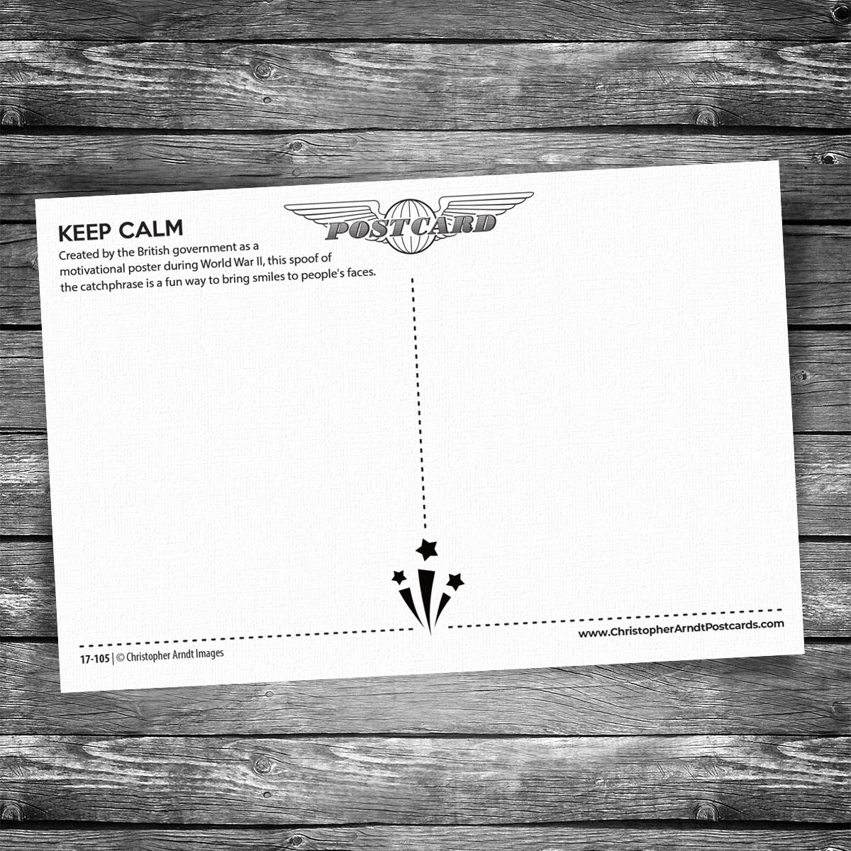 Keep Calm and Throw Confetti Postcard