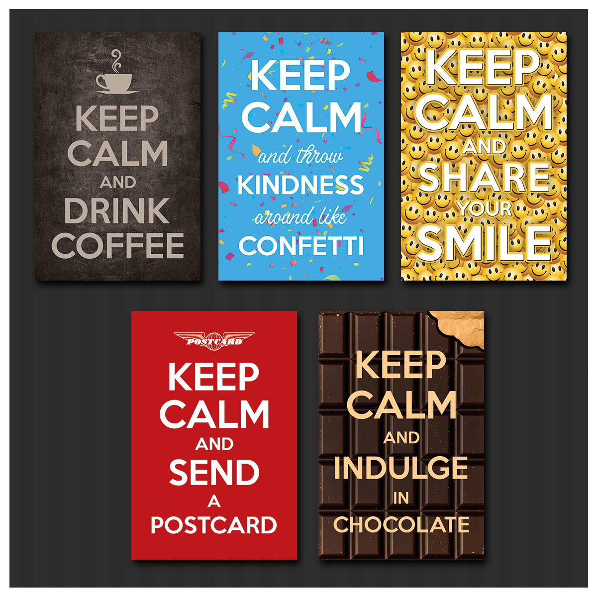 Keep Calm Postcards | Set of 8