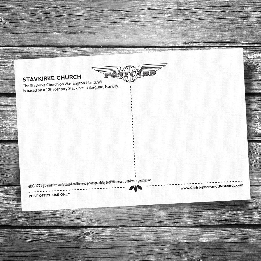 Stavkirke Church Postcard