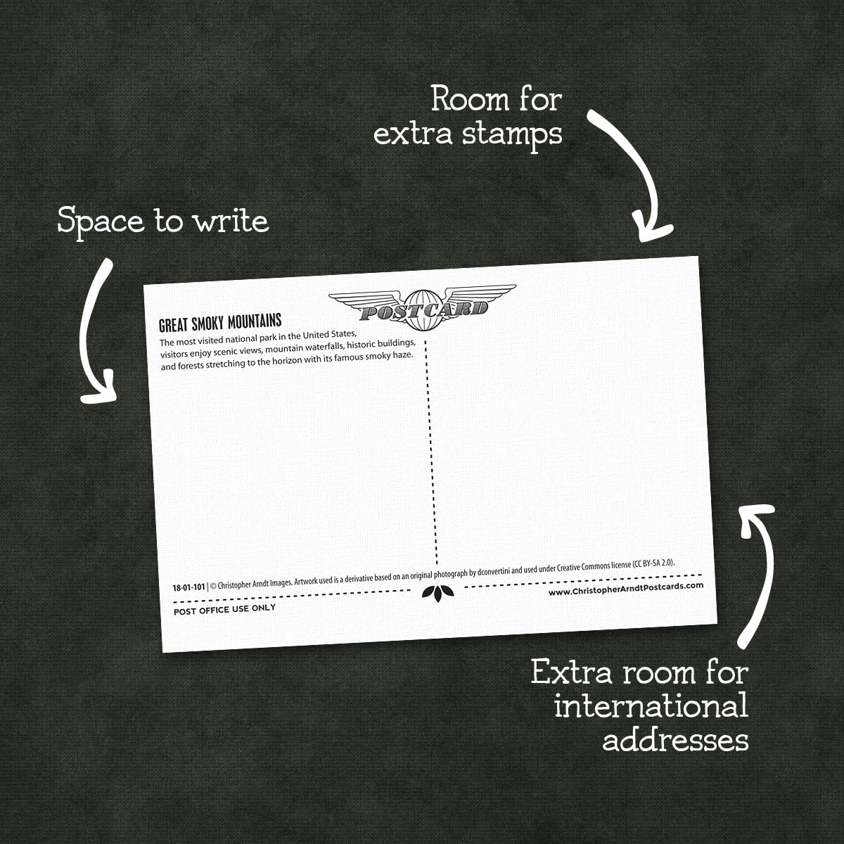 Smoky Mountains Postcards | Set of 7