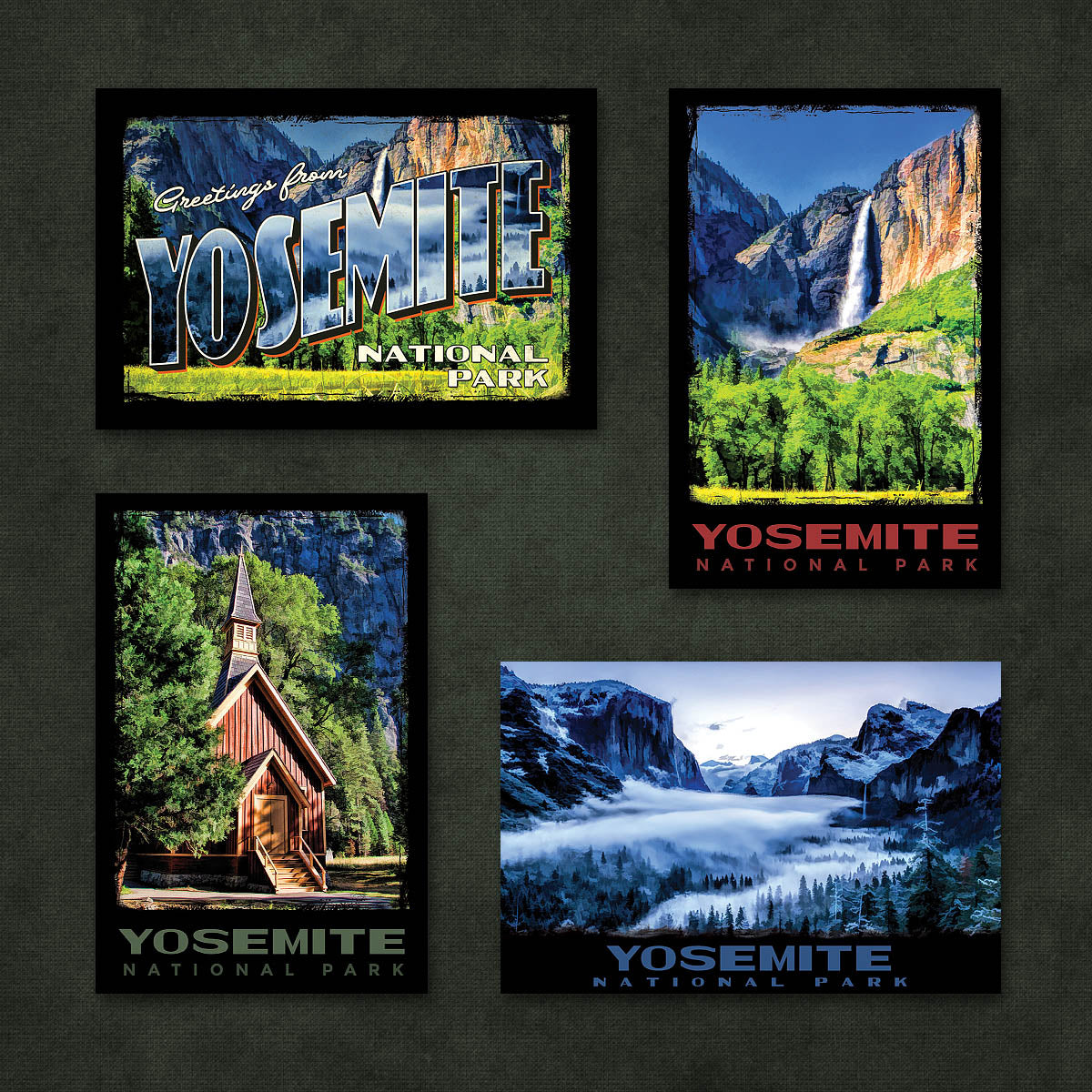 Yosemite National Park Postcards | Set of 7