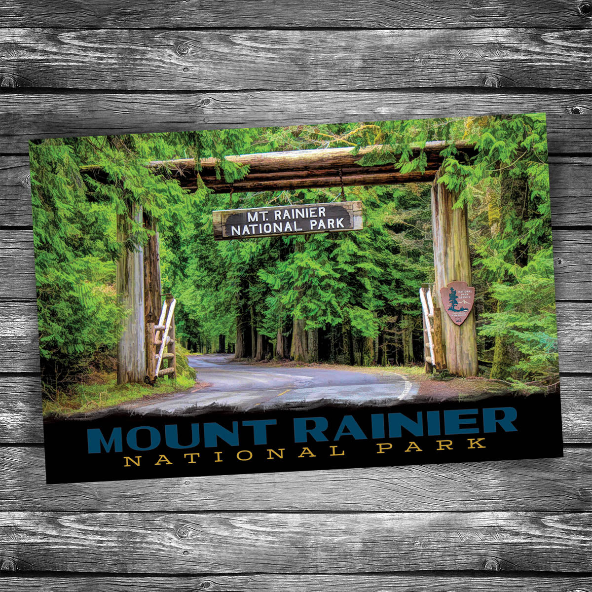 Mt Rainier Entrance | 4x6 Postcard