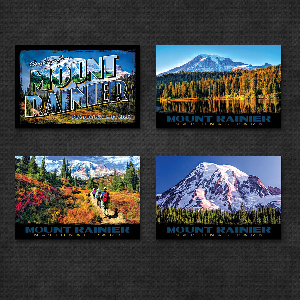 Mt Rainier National Park Postcards | Set of 8