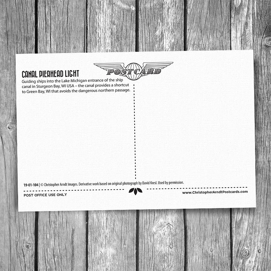 Sturgeon Bay Ship Canal Lighthouse Postcard