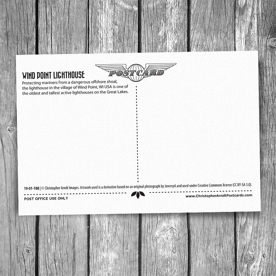 Wind Point Lighthouse Postcard