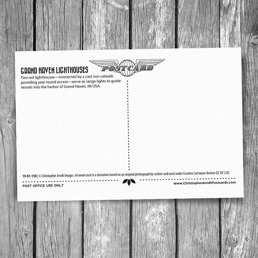 Grand Haven Lighthouse Postcard