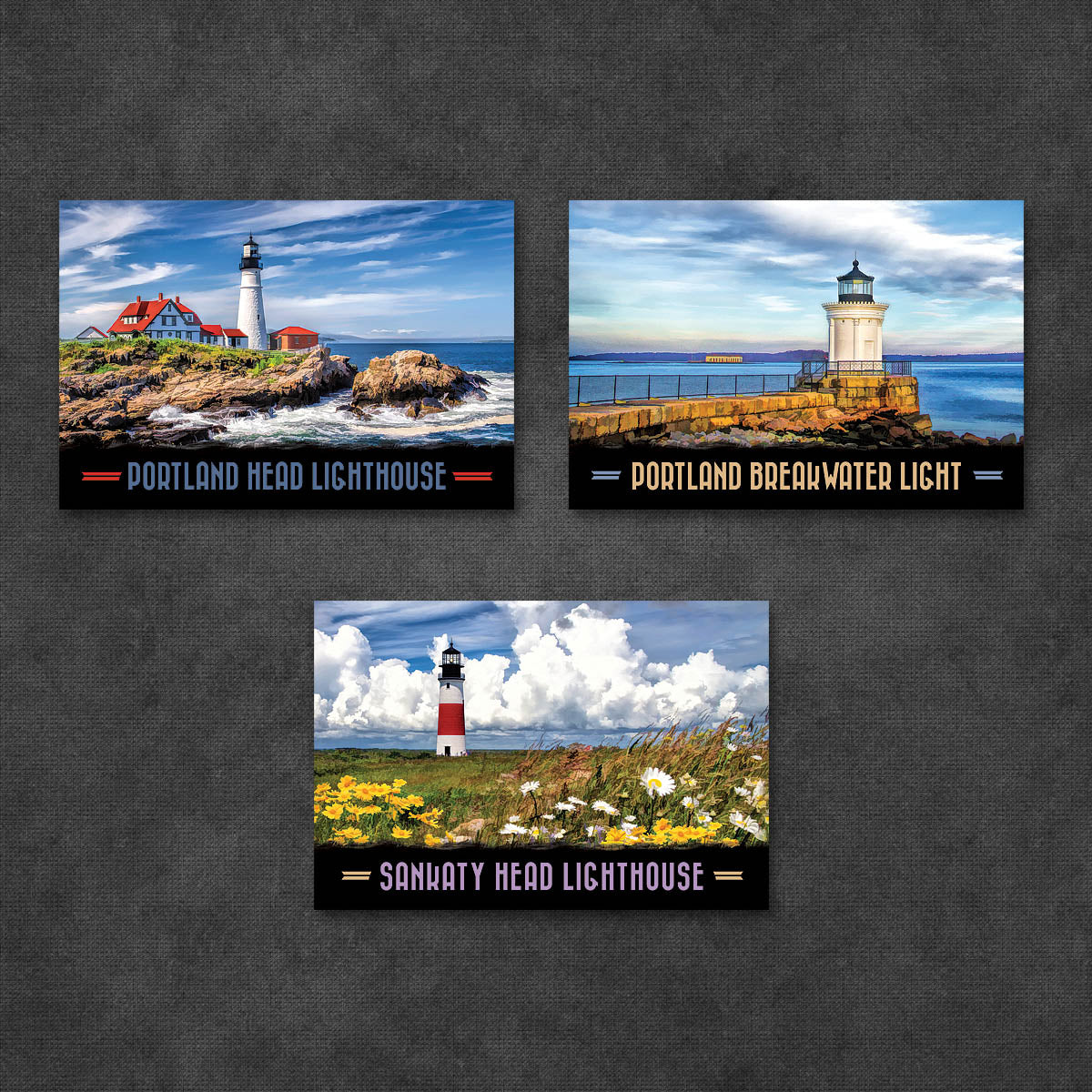 Atlantic Coast Lighthouse Postcards | Set of 18