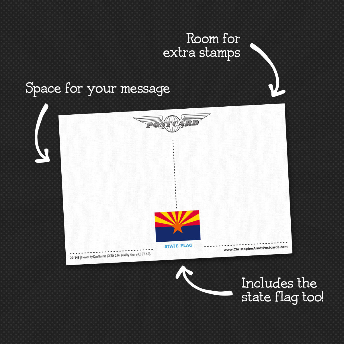 USA State Postcards | Set of 57