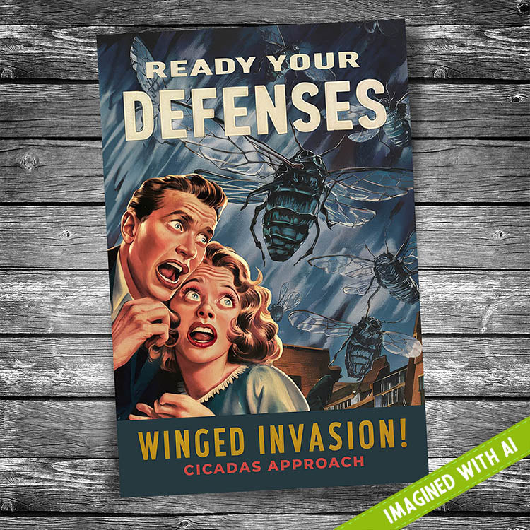 Cicada Ready Your Defenses Postcard