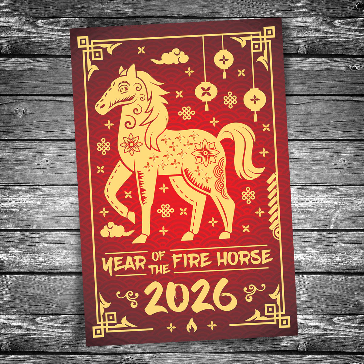 Lunar New Year 2026 Postcard