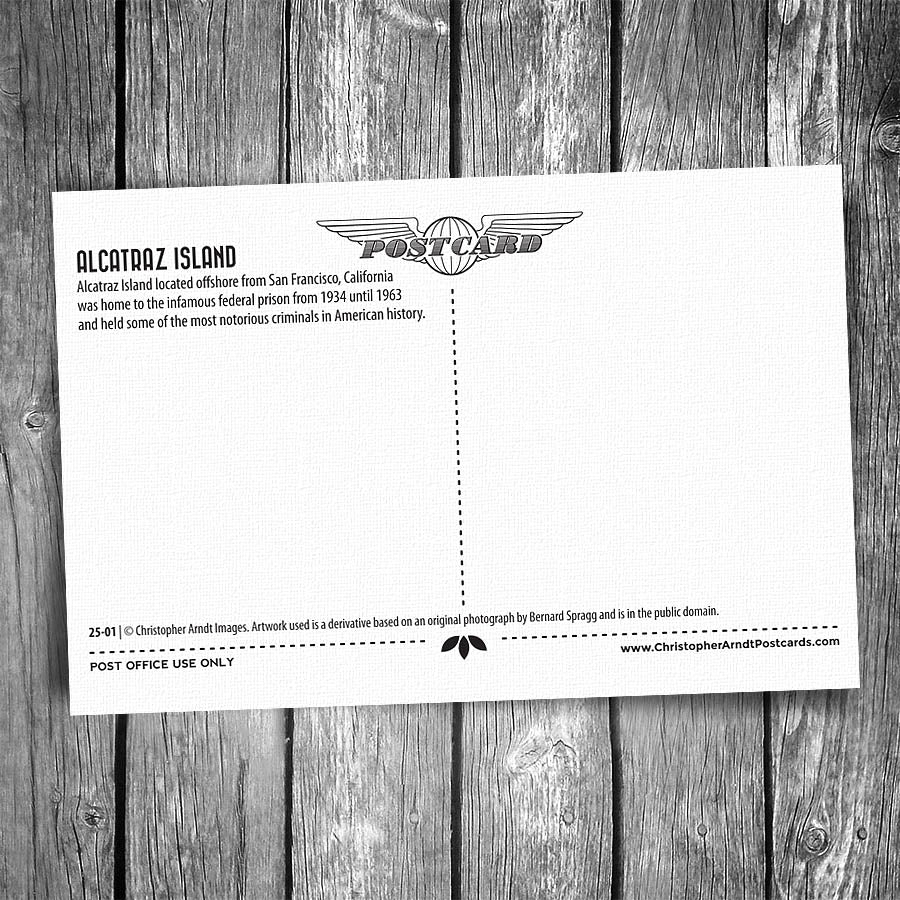 Alcatraz Island Postcard