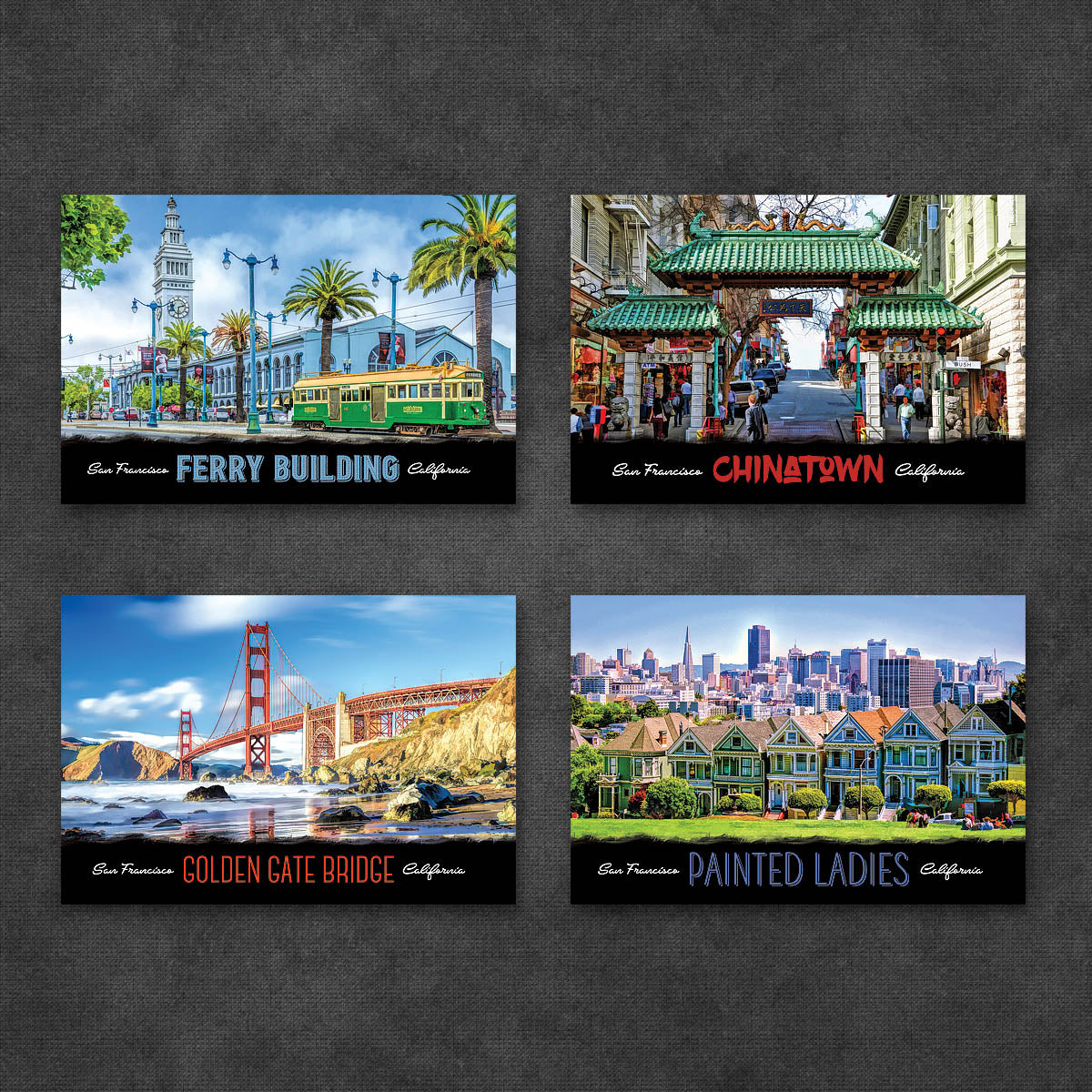 San Francisco Postcards | Set of 12