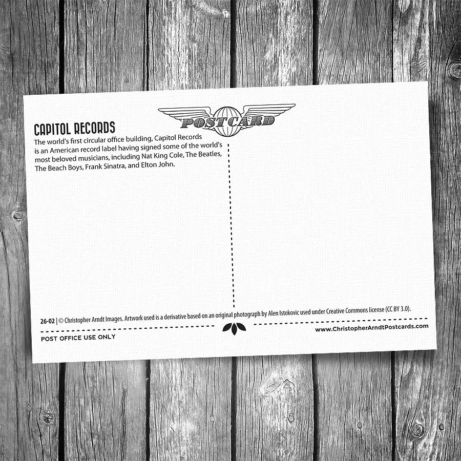 Capitol Records Postcard