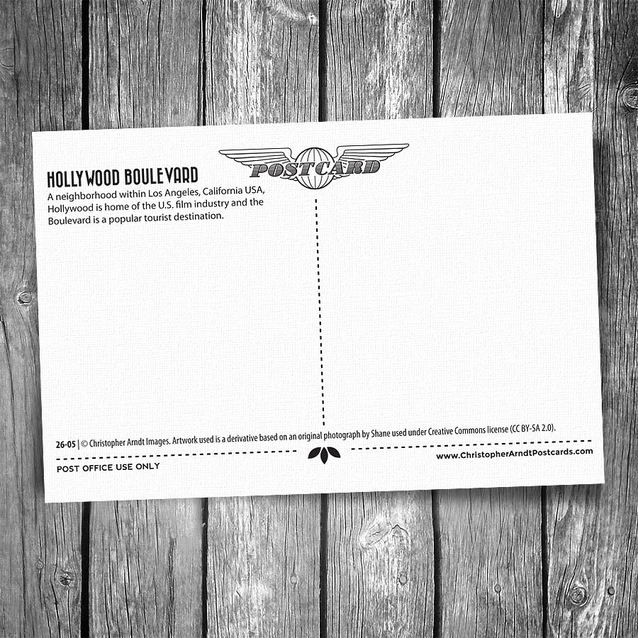 Downtown Hollywood Postcard