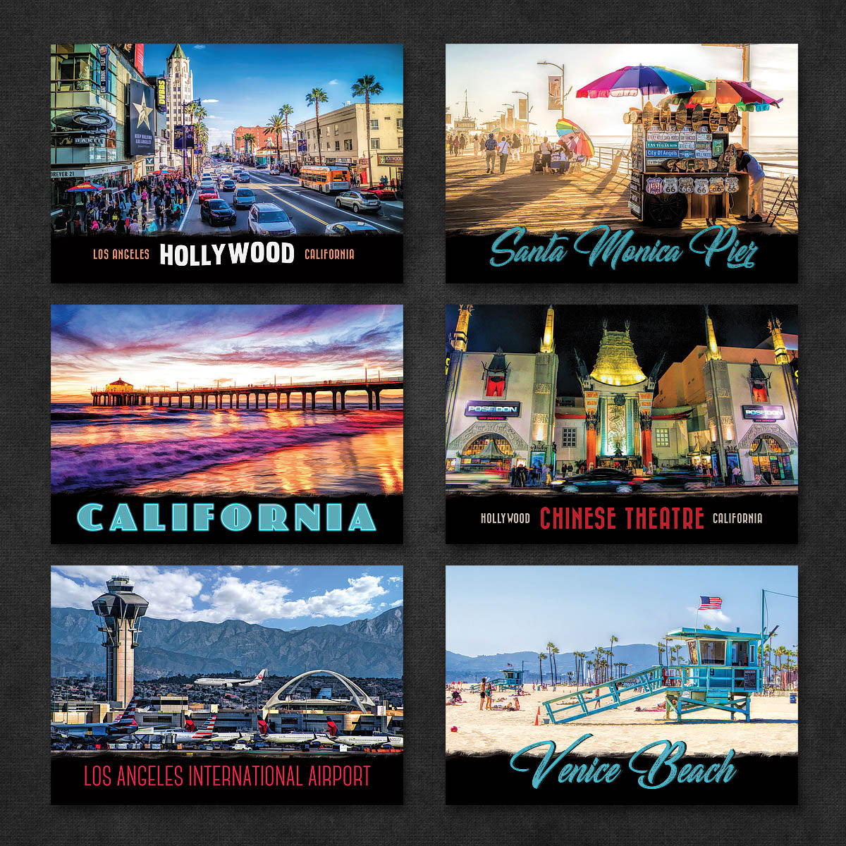 Los Angeles Postcards | Set of 12