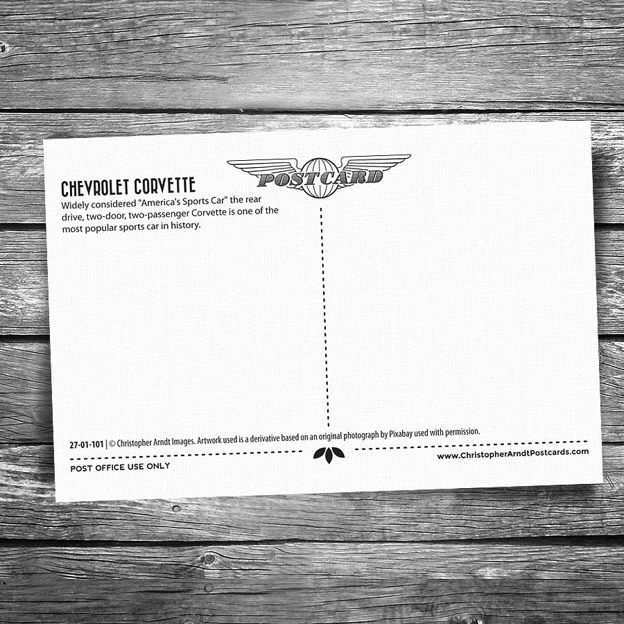 Chevrolet Corvette Postcard