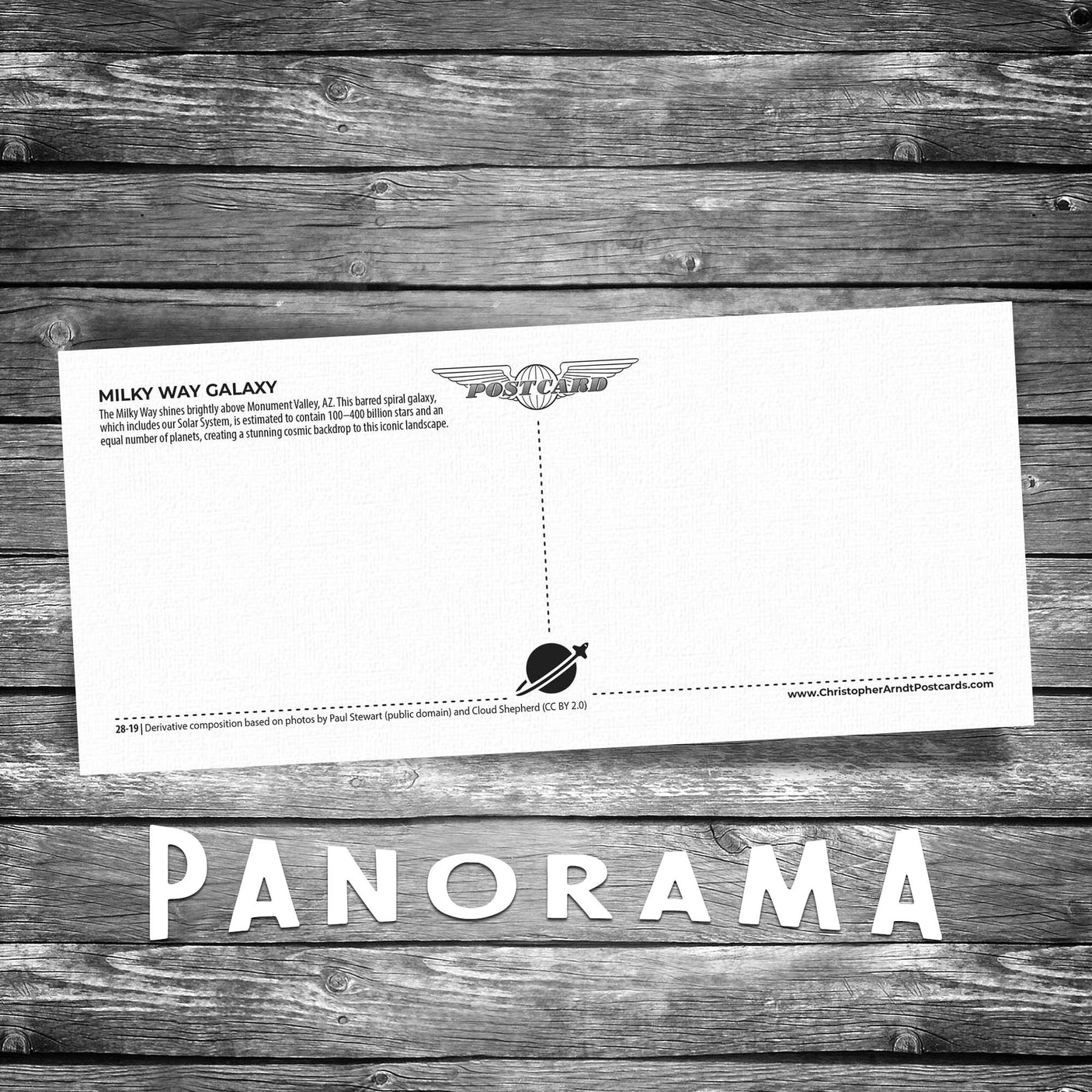 Milky Way Galaxy Panorama Postcard
