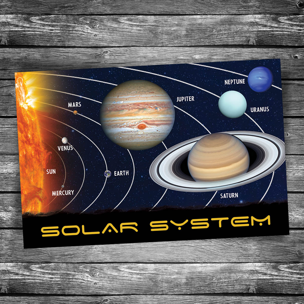 Solar System Postcard