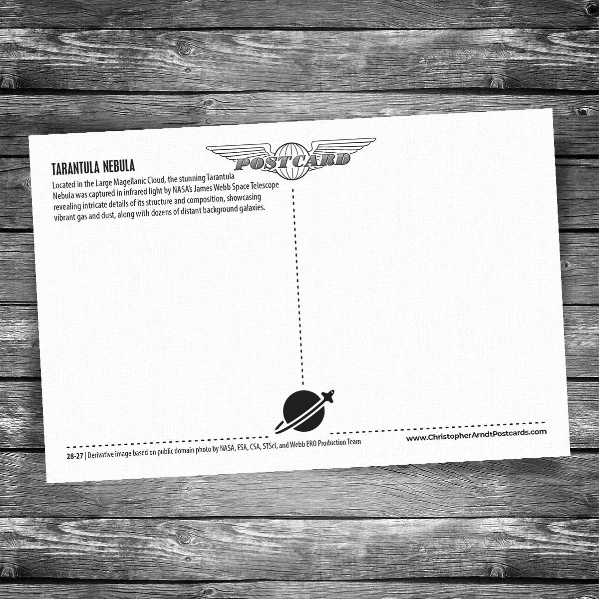 Cosmic Tarantula Postcard