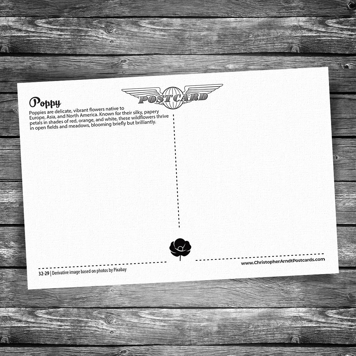 Poppy Postcard