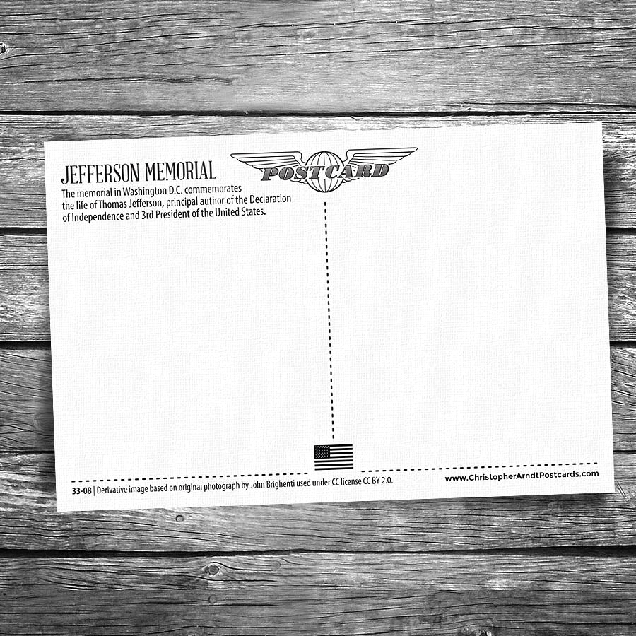 Jefferson Memorial Postcard