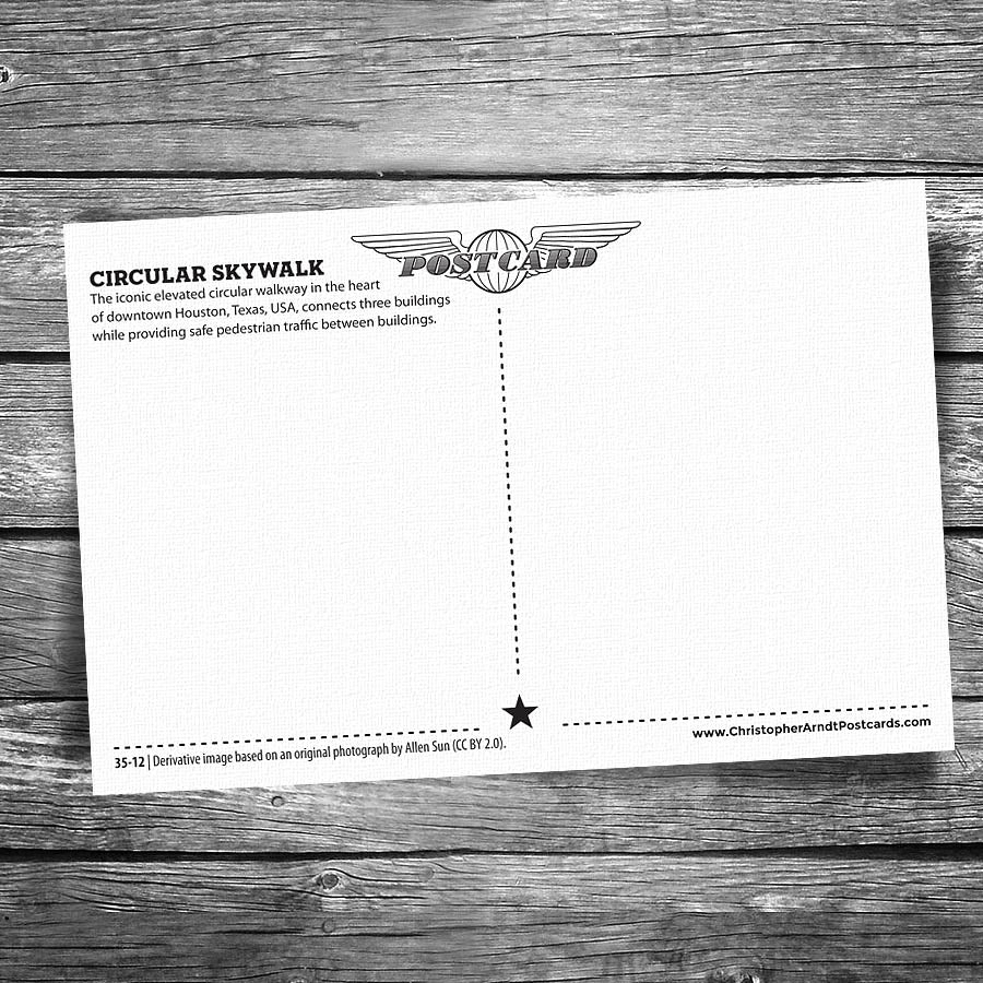 Houston Circular Walkway Postcard