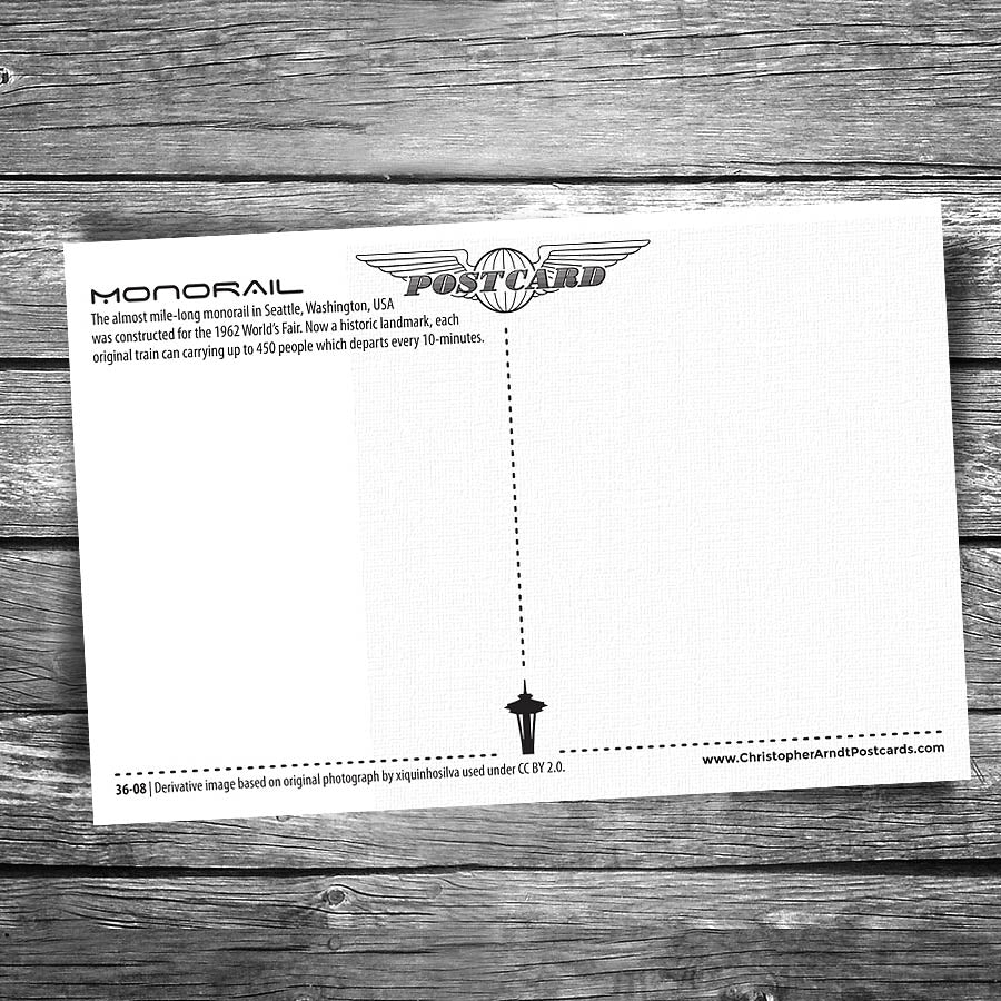 Seattle Monorail Postcard