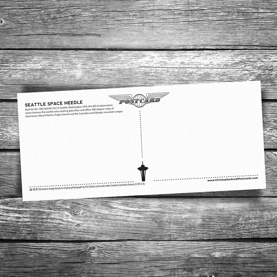 Seattle Space Needle Panorama Postcard