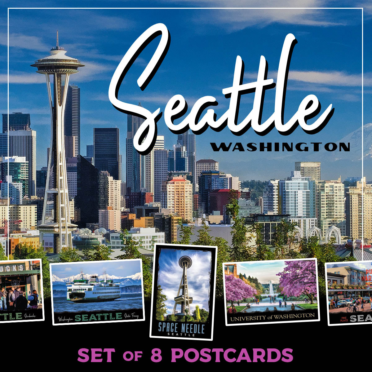 Seattle Postcards | Set of 8