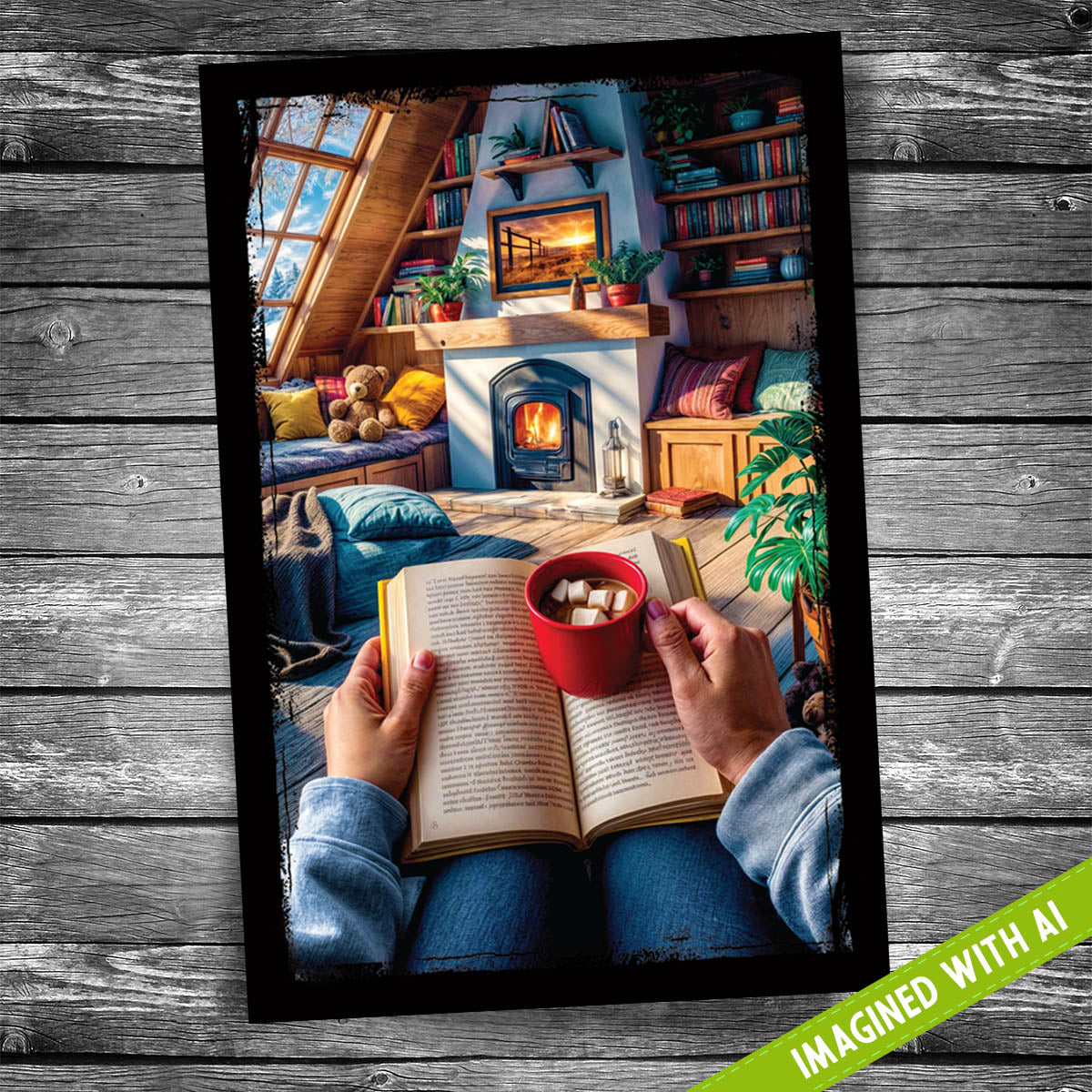 Cozy Reading Retreat Postcard