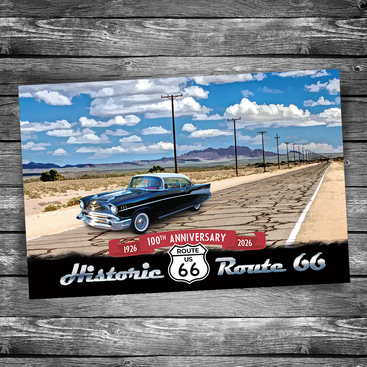Route 66 The Mother Road Postcard - 100th Anniversary