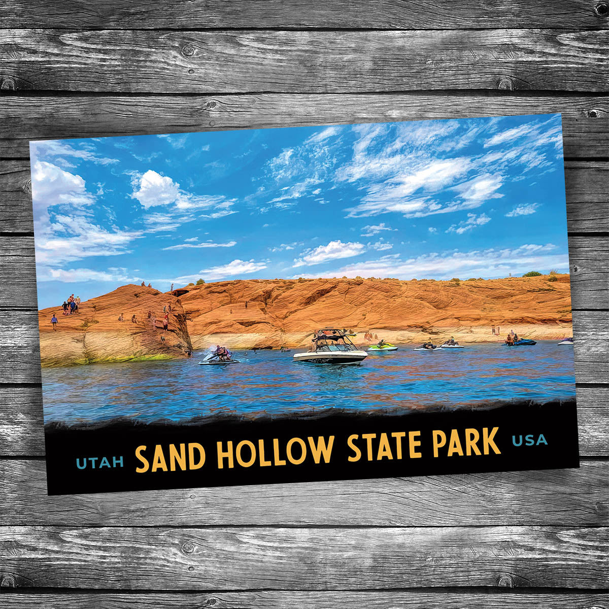 Sand Hollow State Park | 4x6 Postcard No. 2 | Set of 8