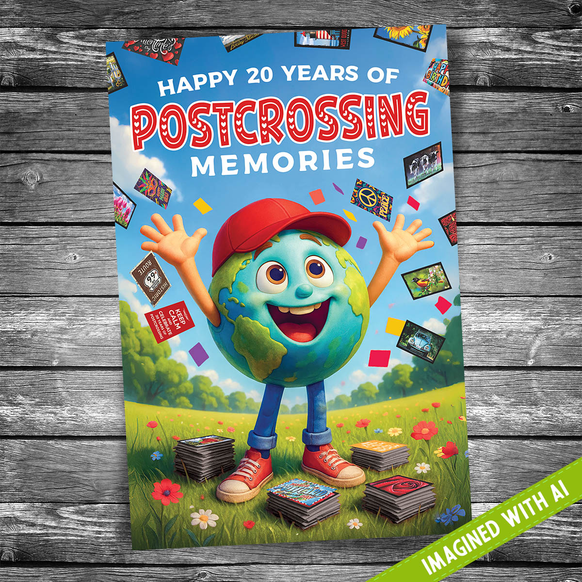 Postcrossing 20th Raining Postcards