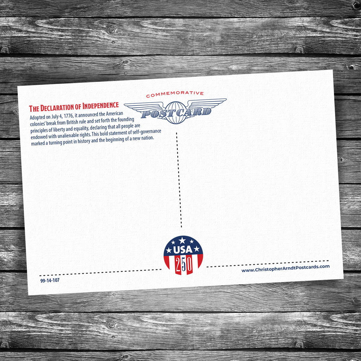 The Declaration of Independence | 4x6 Postcard