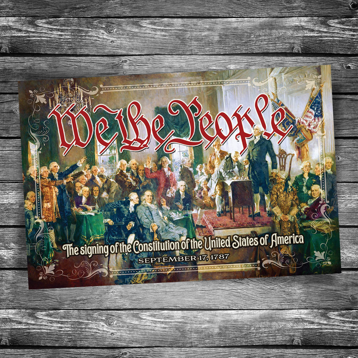 U.S. Constitution Signing | 4x6 Postcard