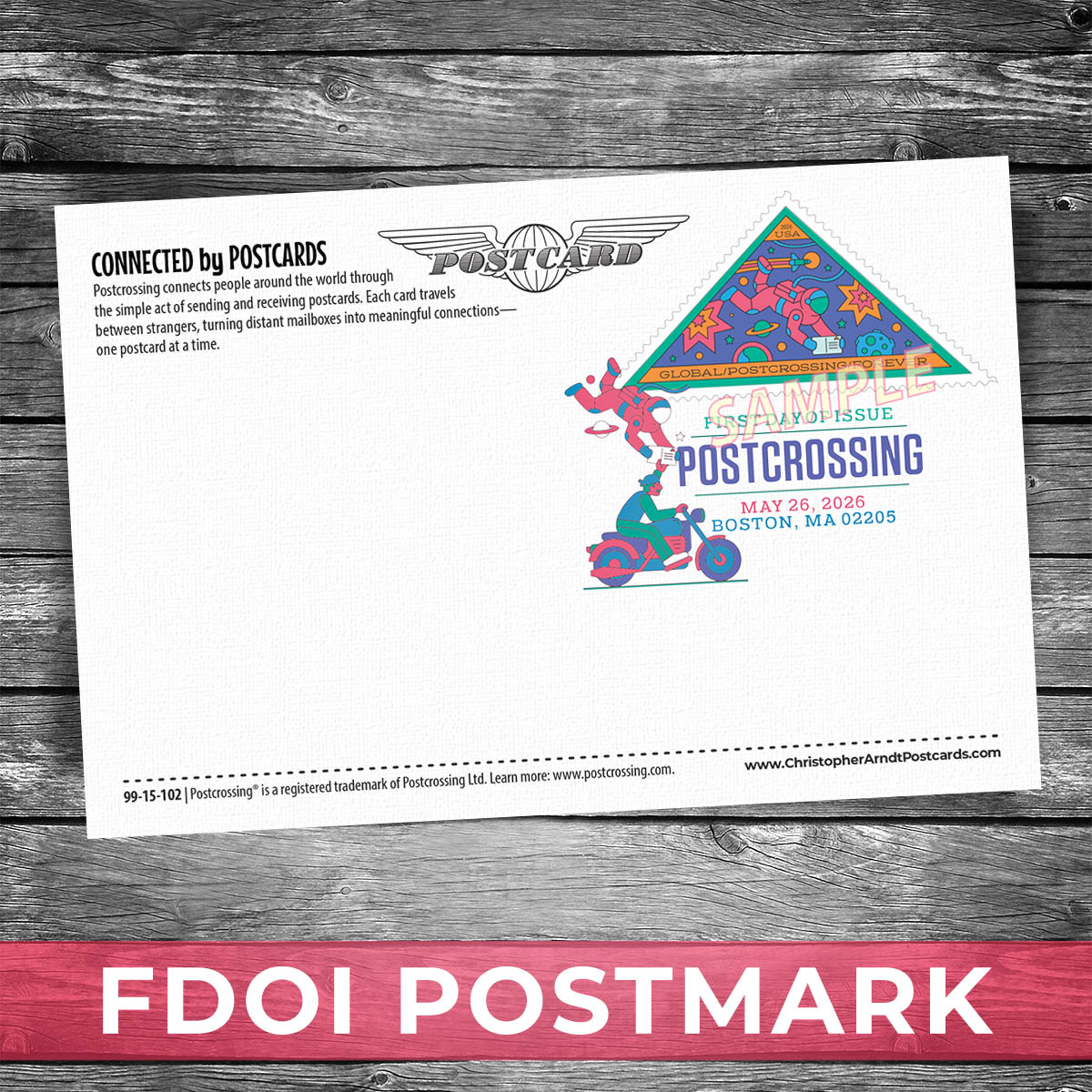 Postcrossing FDOI Postmark | 4x6 Postcard
