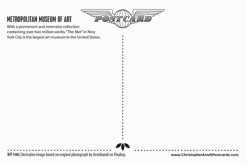 Metropolitan Museum of Art New York City Postcard