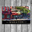 Downtown Wheaton Front Street Postcard