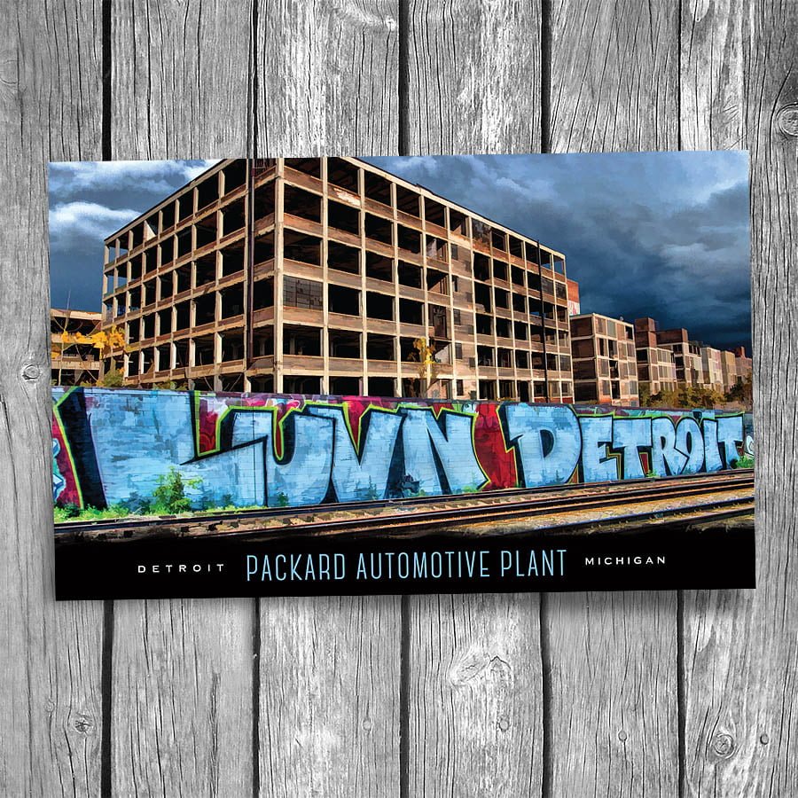 Detroit Packard Automotive Plant Postcard