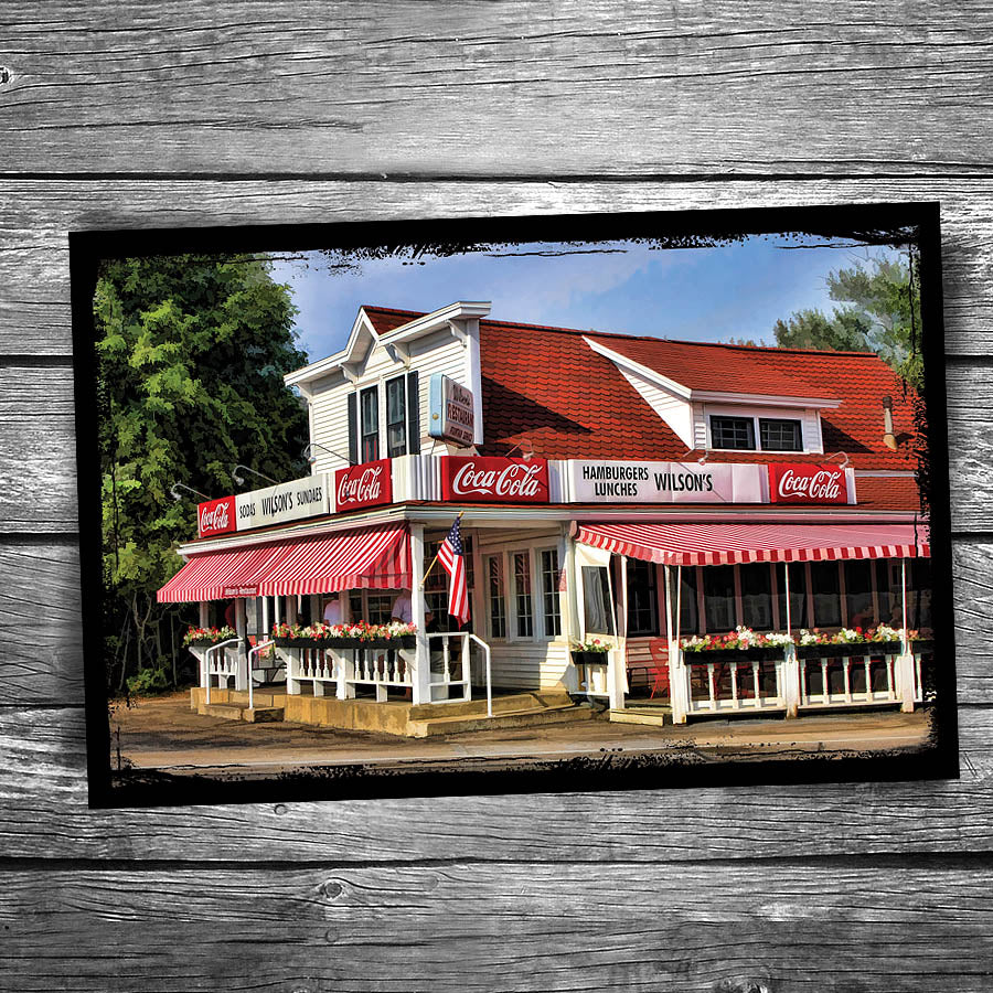 Door County Wilson's Ice Cream Store Postcard
