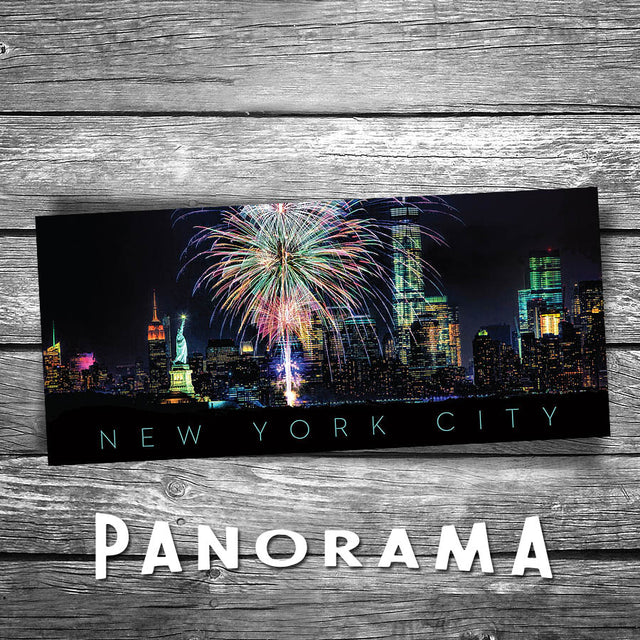 New York City Skyline Panorama Postcard