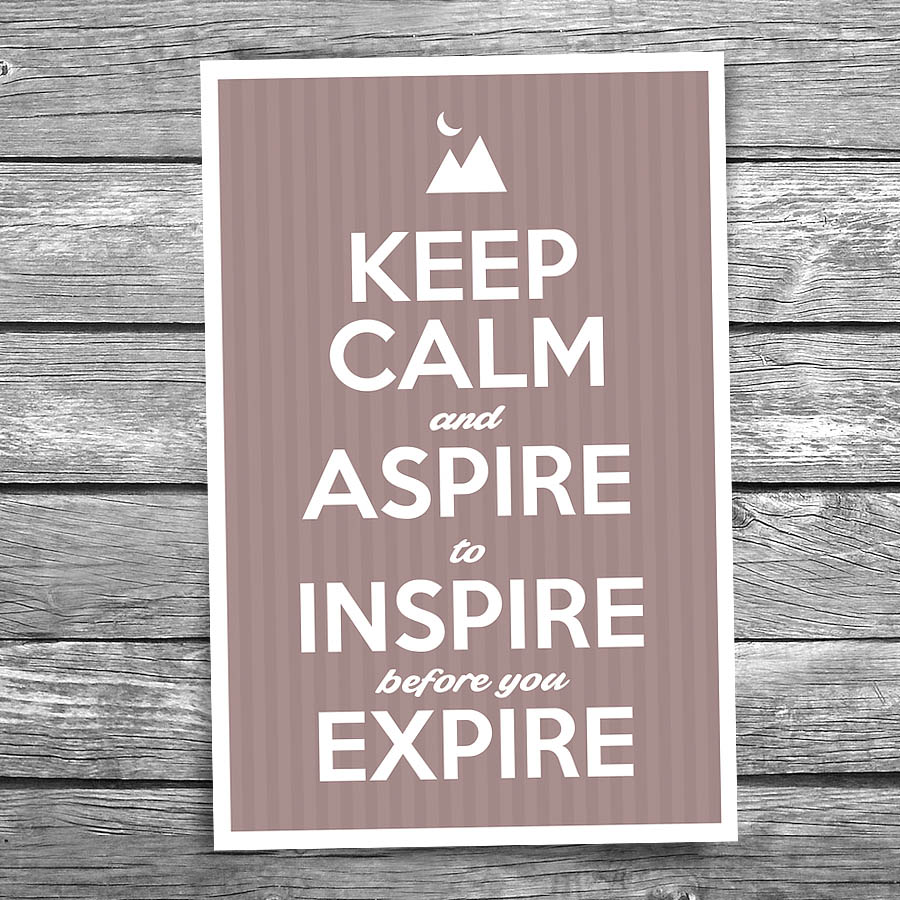 Keep Calm and Inspire Postcard