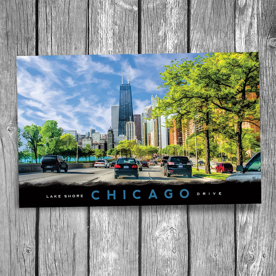 Chicago Lake Shore Drive Postcard