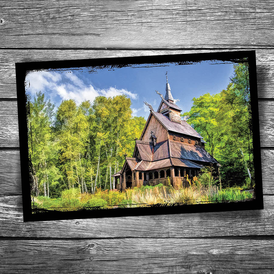 Stavkirke Church Postcard