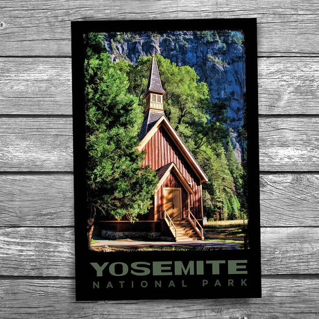 Yosemite National Park Valley Chapel Postcard