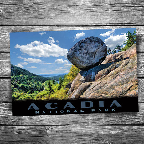 Acadia National Park Bubble Rock Postcard