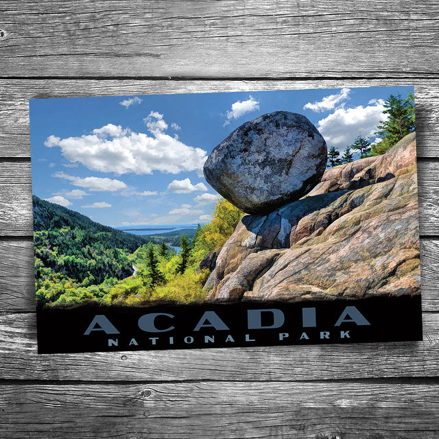 Acadia National Park Bubble Rock Postcard