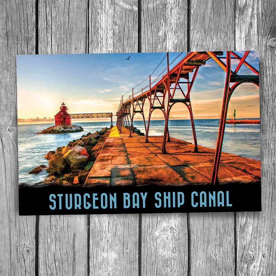 Sturgeon Bay Ship Canal Lighthouse Postcard