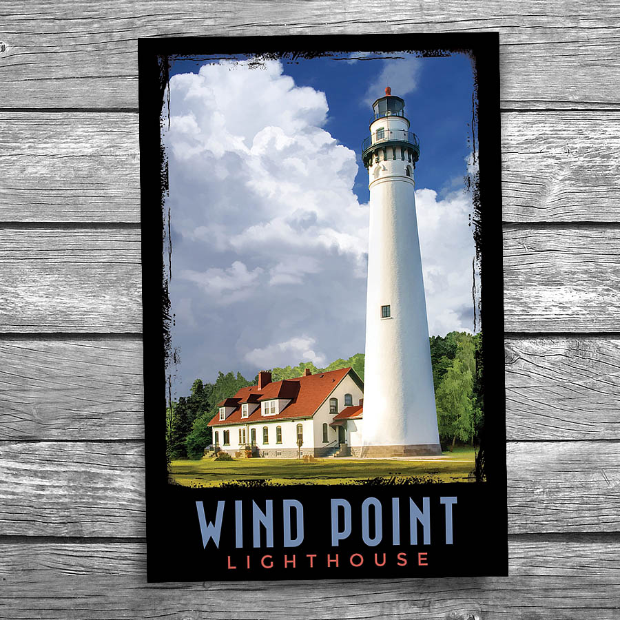 Wind Point Lighthouse Postcard