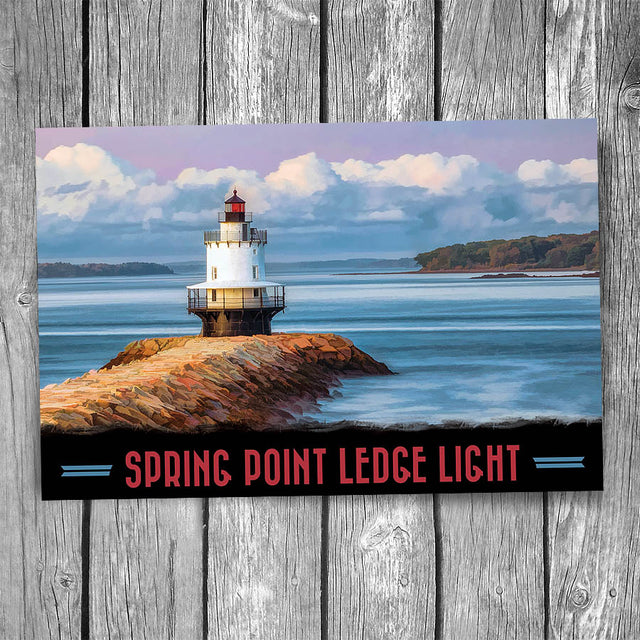 Spring Point Ledge Lighthouse Postcard
